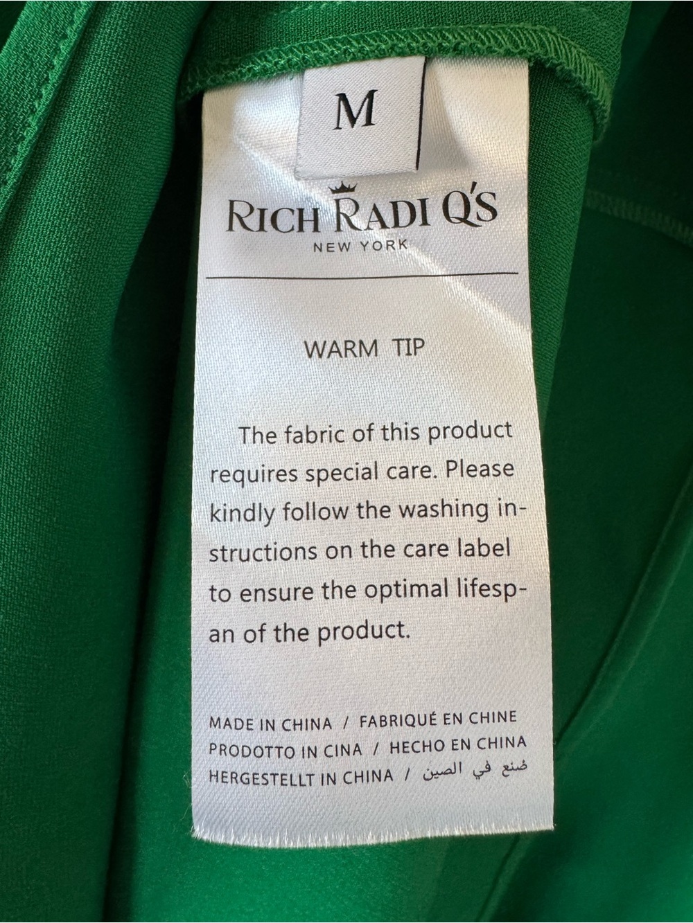 Rich Radi Q’s Emerald Shawl-Tie Evening Gown NWT - Picture 12 of 16